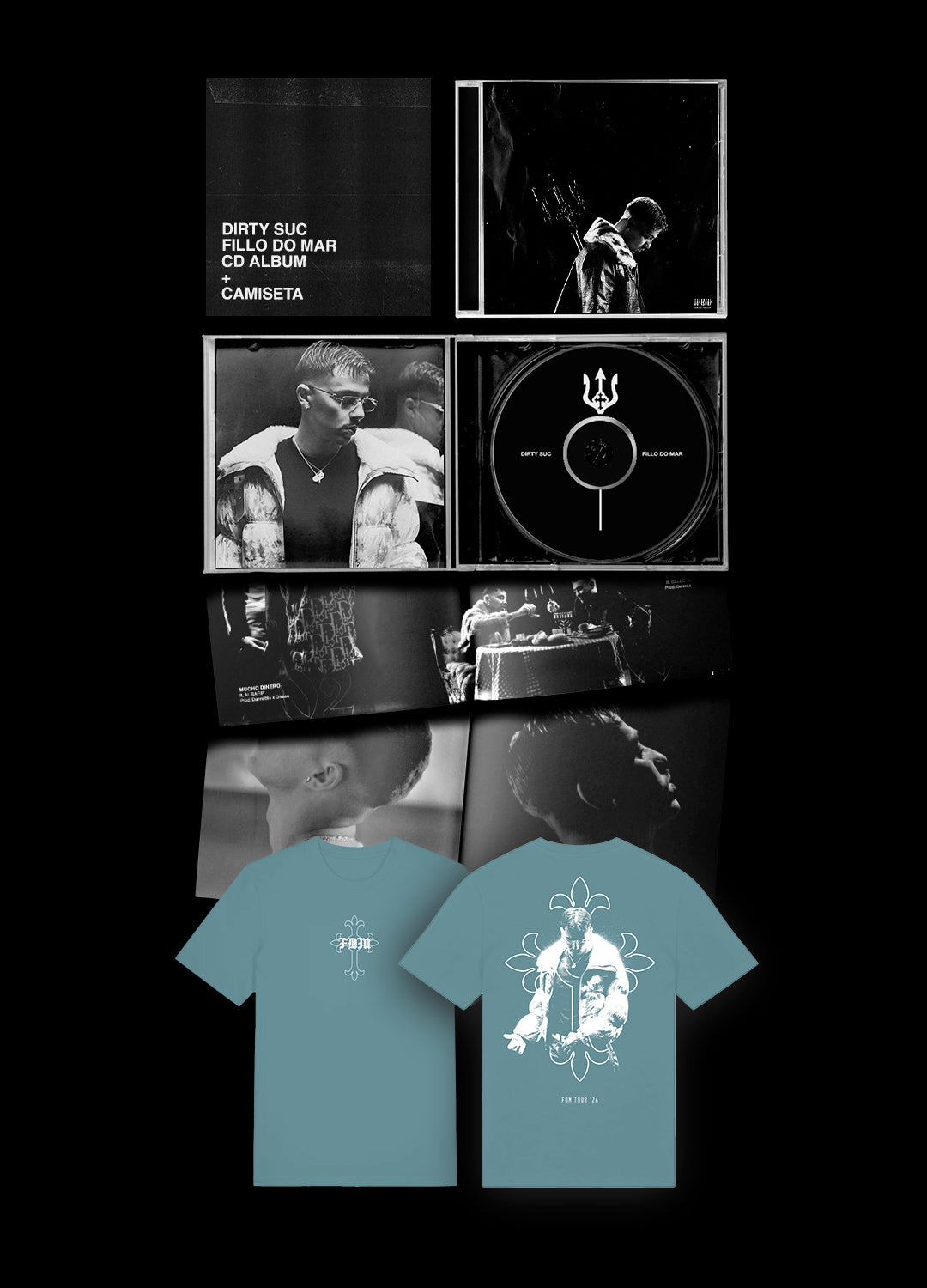 PACK CD + T-SHIRT FDM TOUR (BLUE)